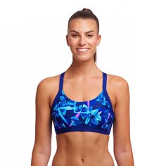 Топ бикини Funkita Hold Steady Crop Leaf Laser, разноцветный