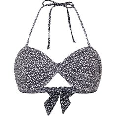 Топ бикини Pepe Jeans P Print Bandeau, серый