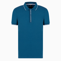 Футболка поло Armani Exchange Slim Fit Stretch Jersey Cotton, синий