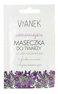 Вианек, укрепляющая маска для лица с красной глиной и кунжутным маслом, 10 г, Vianek