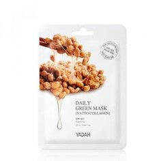 Увлажняющая и укрепляющая тканевая маска, 25 мл Yadah, Daily Green Mask Natto Collagen