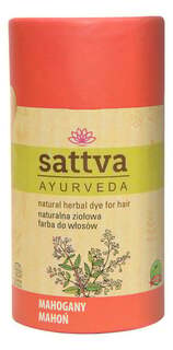 Натуральная травяная краска для волос/хна, 18 Mahogany Mahogany 150 г Satva, Sattva