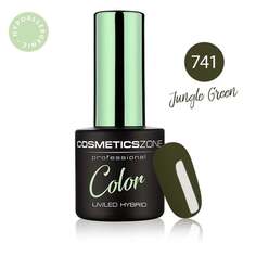 Гипоаллергенный гибридный лак для ногтей, Jungle Green 741, 7мл Cosmetics Zone