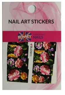 Наклейки для ногтей на водной основе NAILART STICKERS RN 153 RONNEY -