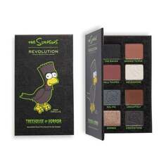 Палетка теней для век The Raven Bart 8 Makeup Revolution, The Simpsons, коричневый