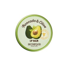 Питательный бальзам для губ с авокадо и оливковым маслом 12г SKINFOOD, Avocado &amp; Olive Lip Balm