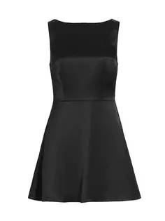 Атласное мини-платье Zenni Reformation, черный