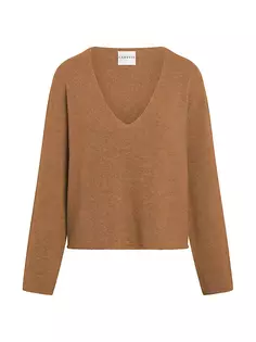 Кашемировый свитер Samantha с v-образным вырезом Careste, цвет brown sugar