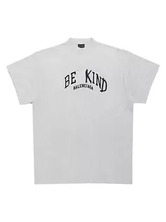 Футболка Be Kind Oversized Balenciaga, серый