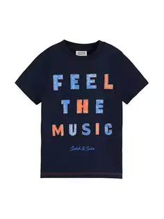 Футболка Little Boy&apos;s Feel The Music Scotch &amp; Soda, цвет night