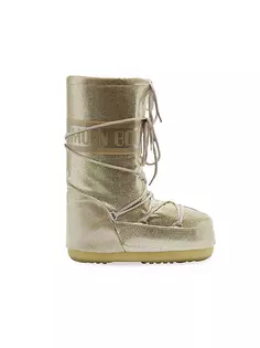 Ботинки Girl&apos;s Icon с блестками Moon Moon Boot, золото