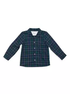 Рубашка в клетку Little Kid&apos;s &amp; Kid Jefferson Oso &amp; Me, цвет green plaid