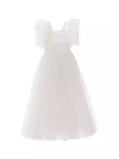 Платье Montclair для маленьких девочек и девочек Tulleen, белый