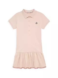 Платье-поло для маленьких девочек и девочек Moncler, розовый