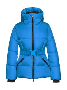 Стеганая лыжная куртка Snowmass с поясом Goldbergh, синий