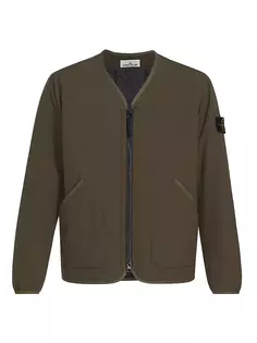 Куртка Soft Shell с V-образным вырезом Stone Island, оливковый