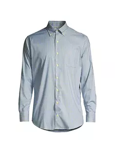 Рубашка на пуговицах в клетку Crown Selby Peter Millar, синий