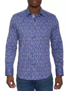 Рубашка с принтом Лунгано Robert Graham, синий