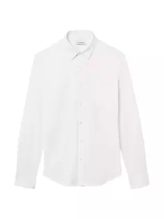 Рубашка на пуговицах из смесового хлопка Club Monaco, белый