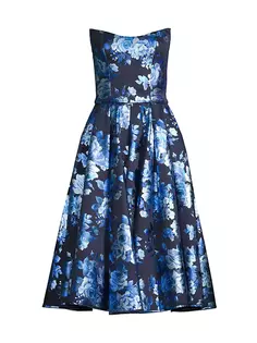 Платье Клара с цветочным принтом Black Halo, цвет crystal bloom