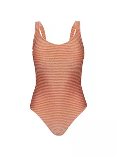 Сплошной купальник Мартини в рубчик Gottex Swimwear, мультиколор