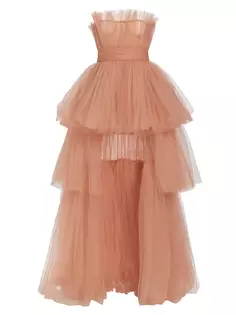 Многоярусное платье Anna из тюля Bronx And Banco, розовый