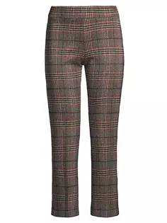 Укороченные брюки-клеш в клетку Leo Avenue Montaigne, цвет tartan plaid