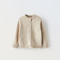 Кардиган для девочки Zara Soft Touch Knit, светло-бежевый