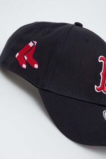 Бейсбольная кепка MLB Boston Red Sox из смесовой шерсти 47brand, темно-синий