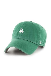 Хлопковая бейсболка MLB Los Angeles Dodgers 47brand, зеленый