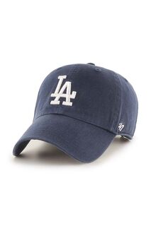 Хлопковая бейсболка MLB Los Angeles Dodgers 47brand, темно-синий