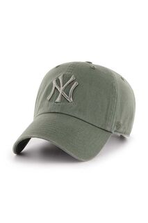 Хлопковая бейсболка MLB New York Yankees 47brand, зеленый