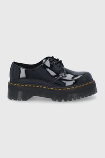 Доктор Кожаные туфли Martens 1461 Quad Dr. Martens, черный