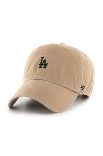 Брендовая кепка Los Angeles Dodgers 47 47brand, бежевый