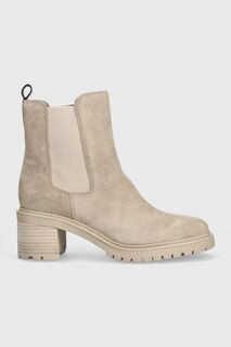 Замшевые ботинки ESSENTIAL MIDHEEL SUEDE BOOTIE Tommy Hilfiger, бежевый