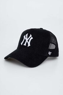 Бейсбольная кепка MLB New York Yankees 47brand, черный