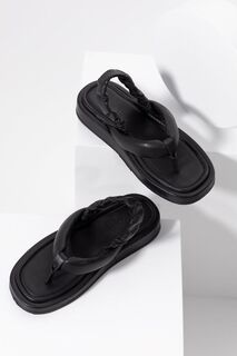 Кожаные сандалии Answear Lab, черный