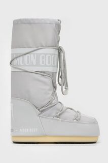 Нейлоновые зимние ботинки Icon Moon Boot, серый