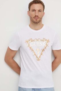 Футболка из хлопка Guess, белый