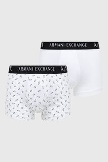 Набор из двух боксеров Armani Exchange, белый