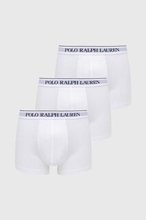 Боксеры (3 пары) 714835885001 Polo Ralph Lauren, белый