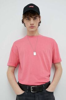 Хлопковая футболка Thilo Drykorn, розовый