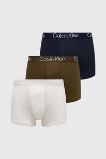 Комплект боксеров , 3 пары Calvin Klein Underwear, зеленый