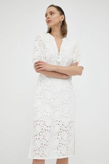 Хлопковое платье Bruuns Bazaar, белый