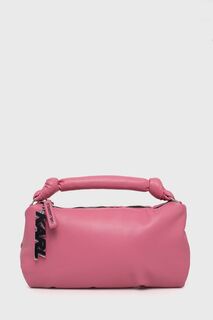 Кожаная сумка 225W3056 Karl Lagerfeld, розовый