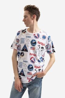Хлопковая футболка x NASA Alpha Industries, белый