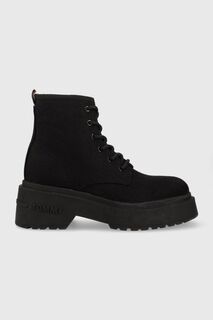 Ботильоны на шнуровке FESTIV BOOTS Tommy Jeans, черный