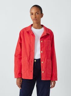 Однотонная бархатная куртка Armor Lux, красный