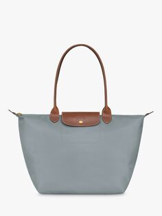 Большая сумка через плечо Le Pliage Original Longchamp, сталь