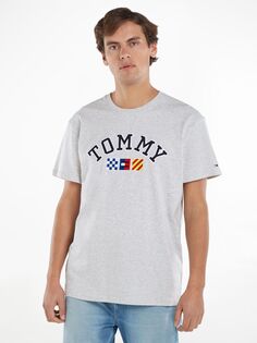 Парусная футболка Tommy Jeans Archive Tommy Hilfiger, серый